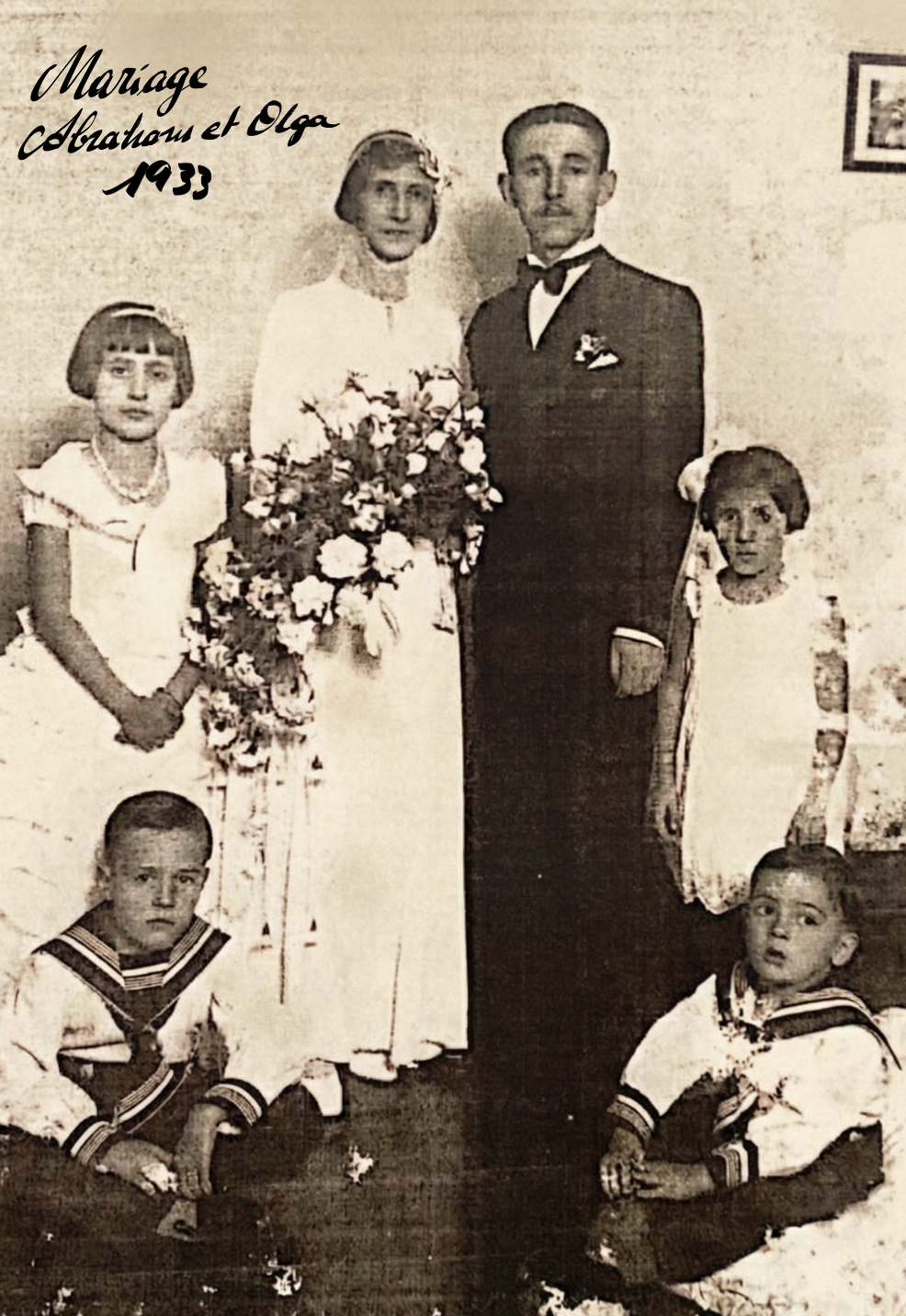 Casamento de Abrahams e Olga, 1933
